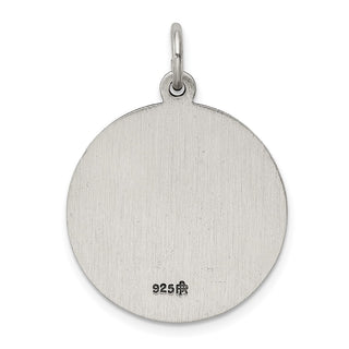 Sterling Silver Antiqued Saint Joseph Medal Pendant QC5685