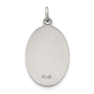Sterling Silver Antiqued Saint Joseph Medal Pendant QC5687