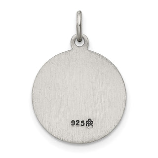 Sterling Silver Antiqued Saint Jude Thaddeus Medal Pendant QC5689