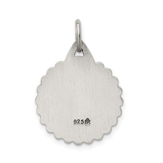 Sterling Silver Saint Jude Thaddeus Medal Pendant QC5693