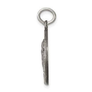 Sterling Silver Saint Jude Thaddeus Antiqued Medal Pendant