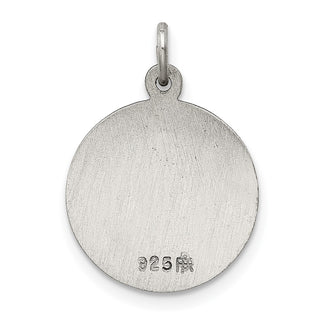 Sterling Silver Antiqued Saint Lucy Medal Pendant QC5696