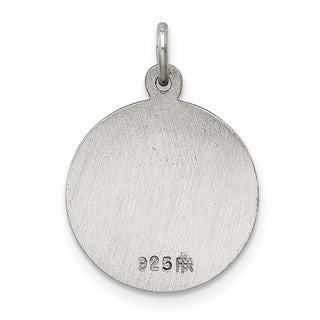 Sterling Silver Antiqued Saint Lucy Medal Pendant QC5696