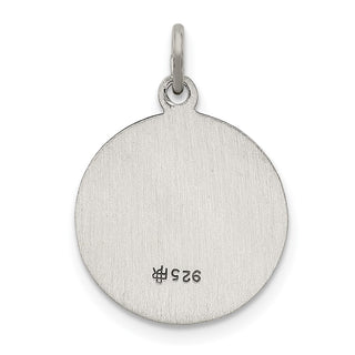 Sterling Silver Antiqued Saint Luke Medal Pendant QC5698