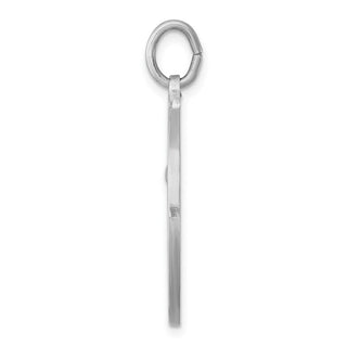 Sterling Silver Rhodium-plated Saint Anthony Medal Pendant