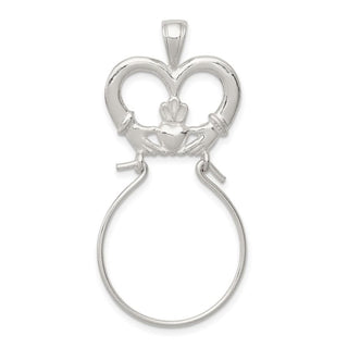 Sterling Silver Claddagh Charm Holder Pendant