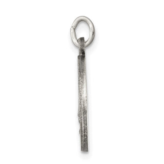 Sterling Silver Antiqued Saint Elizabeth Seton Medal Pendant QC5714