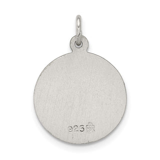 Sterling Silver Antiqued Saint Elizabeth Seton Medal Pendant QC5714