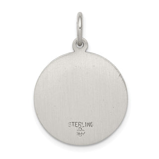 Sterling Silver Antiqued Saint Elizabeth Seton Medal Pendant QC5716