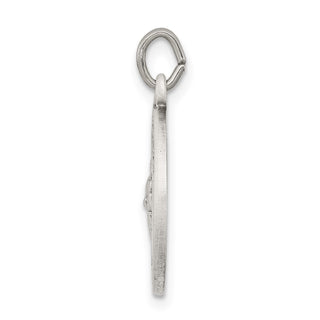 925 Sterling Silver Antiqued St. Gerard Medal Pendant
