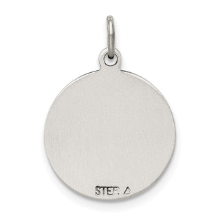 925 Sterling Silver Antiqued St. Gerard Medal Pendant