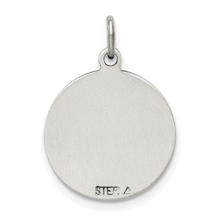 925 Sterling Silver Antiqued St. Gerard Medal Pendant