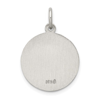 Sterling Silver Antiqued Saint Gerard Medal Pendant QC5730