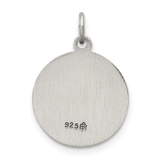 Sterling Silver Antiqued Saint John Medal Pendant QC5731