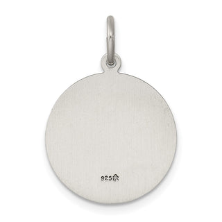 Sterling Silver Antiqued Saint John Medal Pendant QC5732