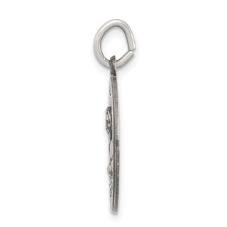Sterling Silver Antiqued Saint Mark Medal Pendant QC5738