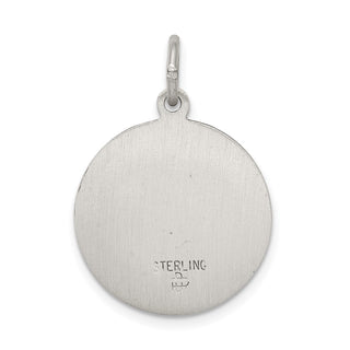 Sterling Silver Antiqued Saint Mark Medal Pendant QC5738