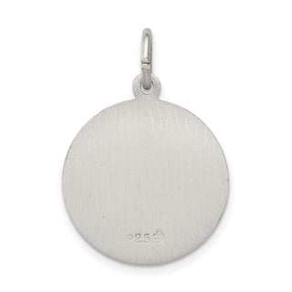 Sterling Silver Antiqued Saint Martha Medal Pendant QC5740
