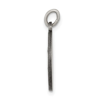 Sterling Silver St. Matthew Medal Pendant - 20 x 15mm, Antiqued & Engravable