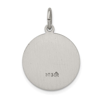 Sterling Silver Antiqued Saint Matthew Medal Pendant QC5743