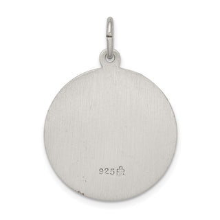 Sterling Silver Antiqued Saint Matthew Medal Pendant QC5744