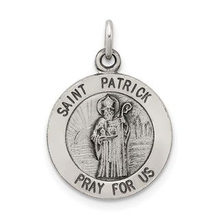 Sterling Silver Saint Patrick Medal Pendant