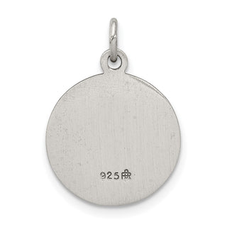 Sterling Silver Antiqued Saint Peter Medal Pendant QC5751
