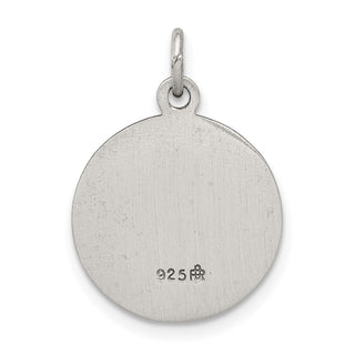 Sterling Silver Antiqued Saint Peter Medal Pendant QC5751