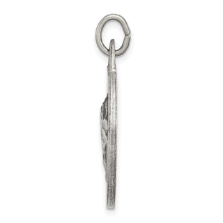 925 Sterling Silver Antiqued Praying Hands Pendant QC5801
