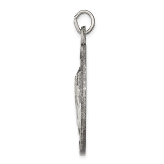 925 Sterling Silver Antiqued Praying Hands Pendant QC5802