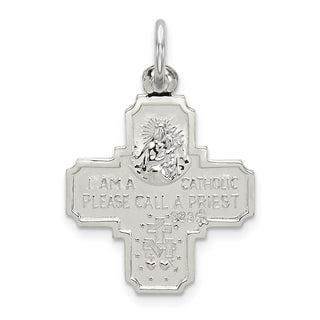 Sterling Silver 4-way Medal Pendant