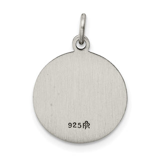 Sterling Silver Antiqued First Holy Communion Medal Pendant QC5823