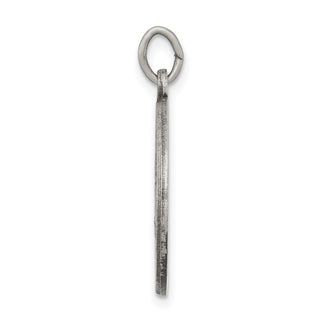 925 Sterling Silver Polished and Matte Finish Holy Communion Pendant