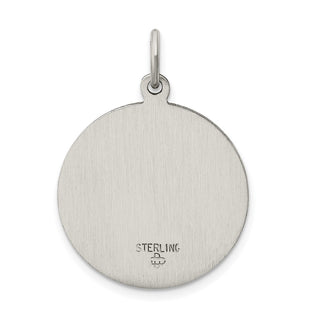 Sterling Silver Antiqued First Holy Communion Medal Pendant QC5825