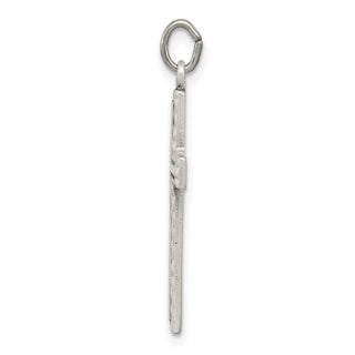 Sterling Silver Antiqued Cross Charm QC5832