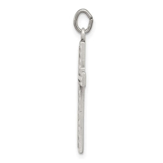 Sterling Silver Antiqued Cross Charm QC5832