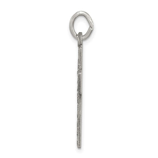 Sterling Silver Antiqued Cross Charm QC5836