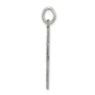 Sterling Silver Antiqued Cross Charm QC5836