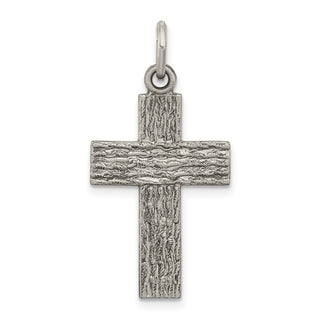Sterling Silver Antiqued Cross Charm QC5836