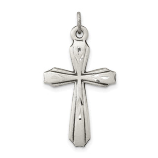 925 Sterling Silver Antiqued Cross Pendant QC5846