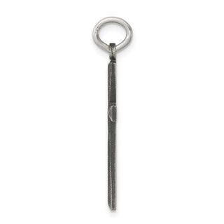 Sterling Silver Antiqued Cross Charm QC5847