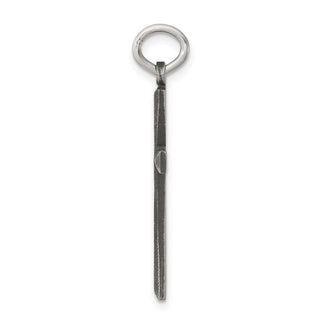 Sterling Silver Antiqued Cross Charm QC5847