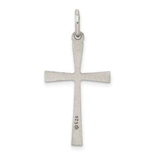 Sterling Silver Antiqued Cross Charm QC5847