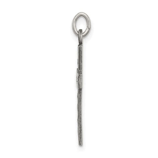 Sterling Silver Antiqued Cross Charm QC5851