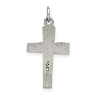 Sterling Silver Antiqued Cross Charm QC5851