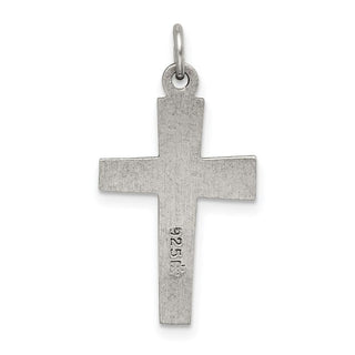 Sterling Silver Antiqued Cross Charm QC5851