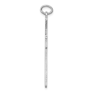 Rhodium-Plated 925 Sterling Silver Latin Cross Pendant QC5855