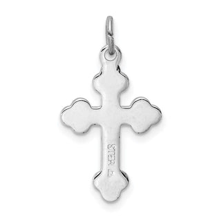 Sterling Silver Rhodium-plated & Gold-plated Cross Charm QC5864