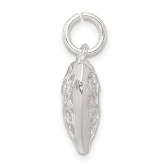 Sterling Silver Filigree Heart Charm QC587