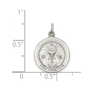 Sterling Silver Confirmation Medal Pendant QC5899